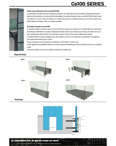 GS100 Das Glasgeländer