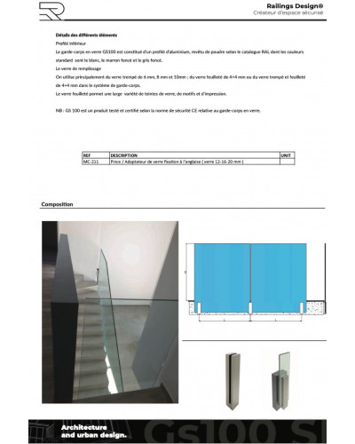 GS100 The Glass Railing