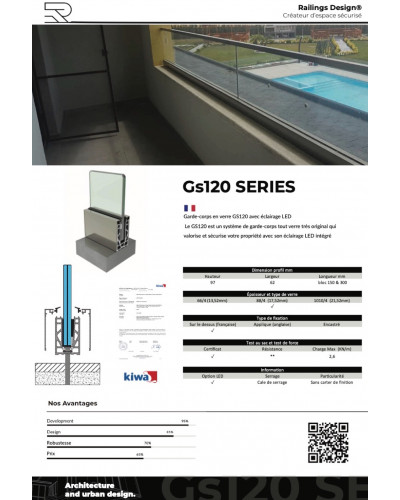 GS120 Das günstige Glasgeländer
