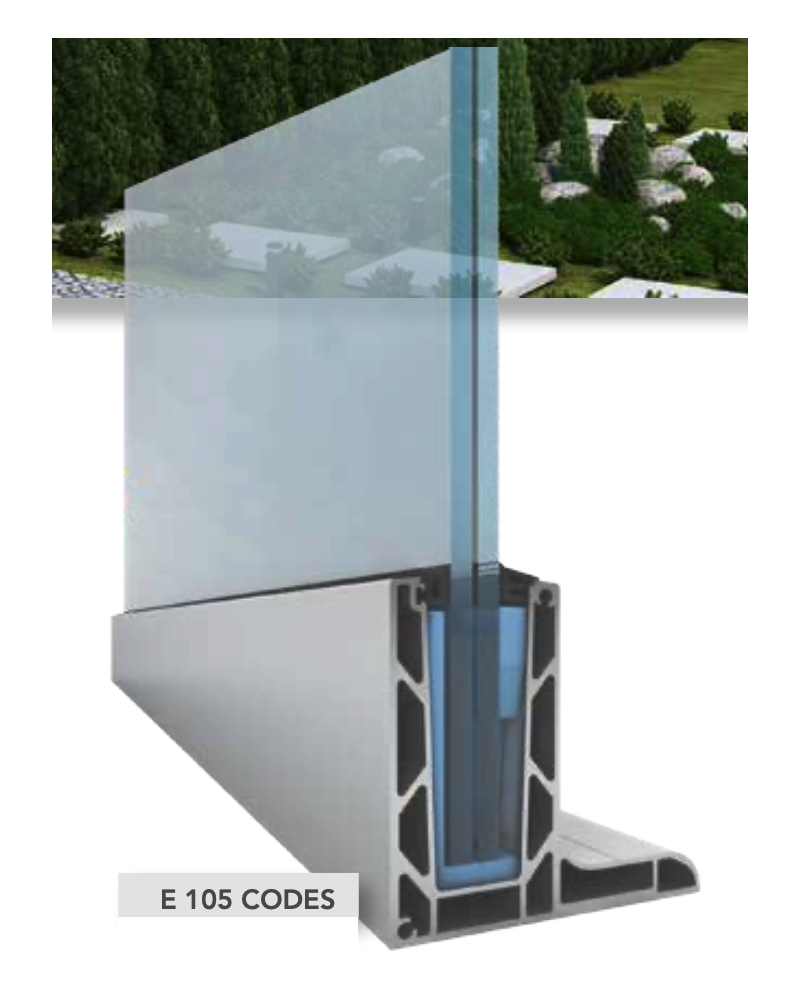 E105 glass balustrade: safety and design