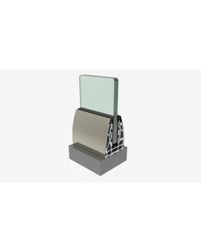 GS190L OVAL Glass balustrade