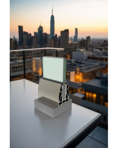 GS130E Le Garde-Corps en Verre cintré extérieur