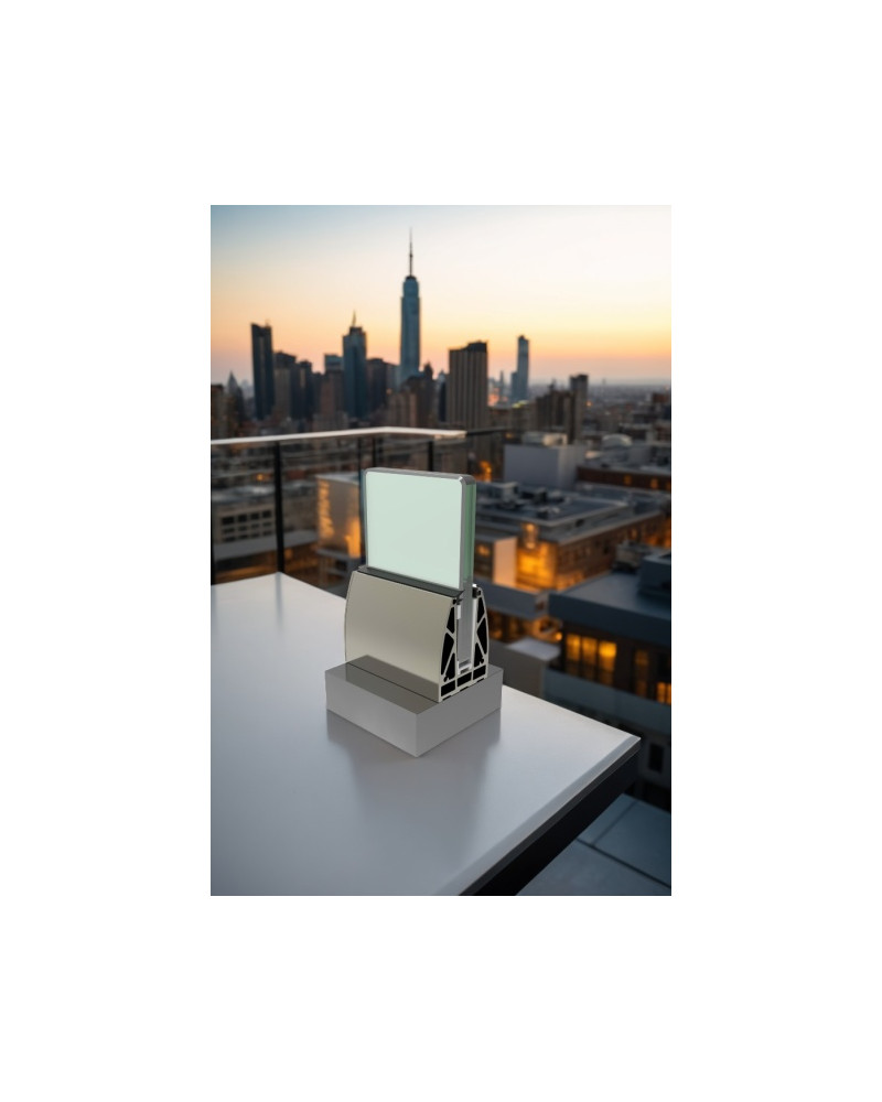 GS130E The exterior curved glass balustrade