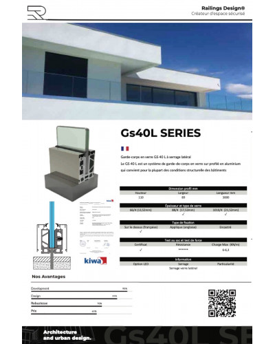 GS40L Das Glasgeländer Lange Version