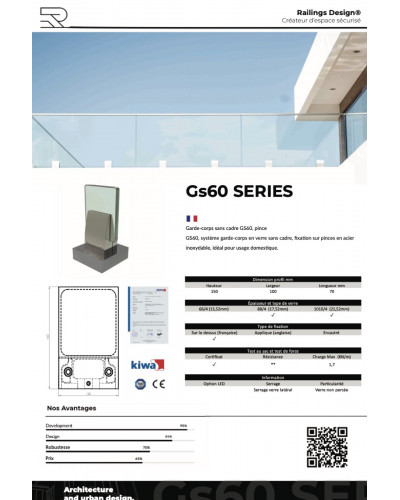 GS60 Das Glasgeländer Schwimmbad