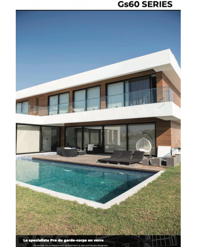 GS60 Das Glasgeländer Schwimmbad